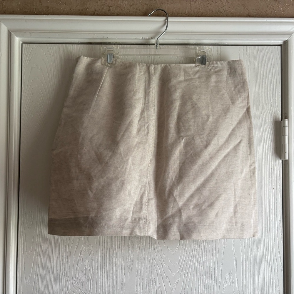 H&M Light Beige Linen Skirt
